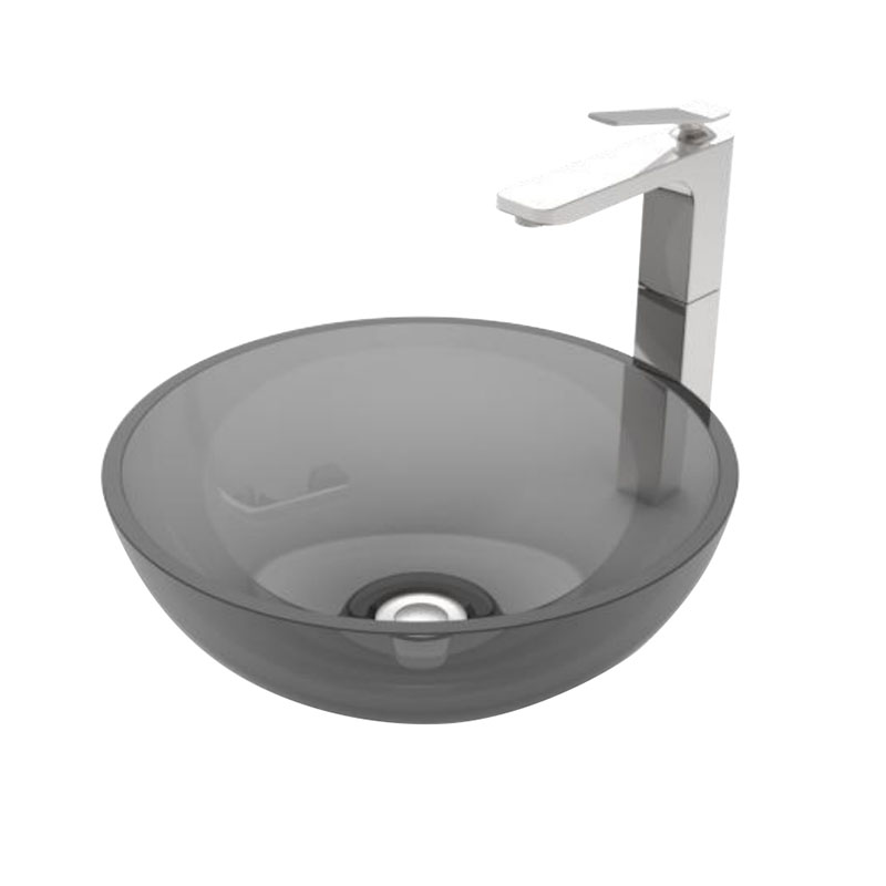 حوضه کانتر شفاف خاکستری